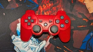 UNBRANDED PS3 Wireless Controller Bluetooth Gamepad for Playstation 3 Red Tested - Picture 1 of 3
