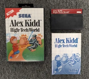 Alex Kidd: High-Tech World (Sega Master, 1989) CIB Complete in Box! Tested! - Picture 1 of 7