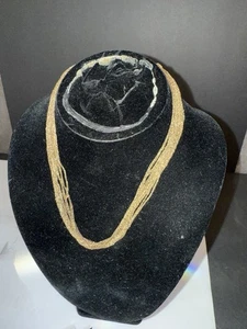 "Collar italiano de malla de oro amarillo de 14k de 17""" - Imagen 1 de 11