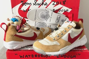 Nuova Nike Craft Tom Sachs Mars Yard 2.0 sovrascarpa 6-9.5 bianco sporco NASA Space Camp - Foto 1 di 8