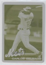 2010 Topps Printing Plate Yellow 1/1 Carlos Delgado #278