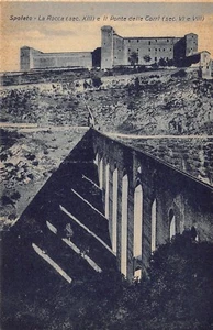 6815) SPOLETO  (PERUGIA) LA ROCCA E IL PONTE DELLE TORRI. - Imagen 1 de 2