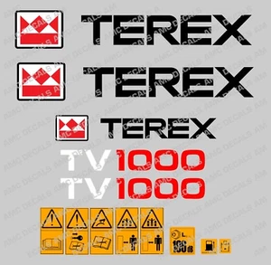 Terex TV1000 Roller Aufkleber - Bild 1 von 1