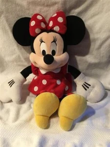 NEW Disney STORE MINNIE Mouse PLUSH DOLL Medium 18" RED BOW ON SHOES COLLECTIBLE - Picture 1 of 6