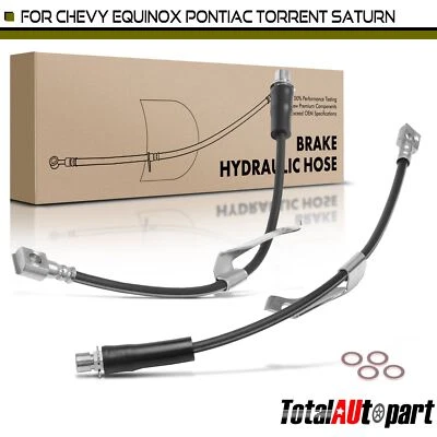 Manguera hidráulica de freno para Chevrolet Equinox 05-06 Pontiac Saturn delantera izquierda y derecha Foto 1 de 4