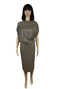 Plein Sud schulterfreies Kleid Glitzer Viskose Größe 40 - Bild 1 von 13