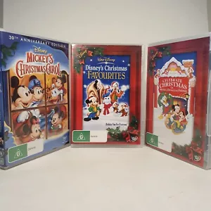 Mickey's Christmas Carol & Disney's Favourites & Celebrate Christmas DVD Reg 4 - Picture 1 of 8