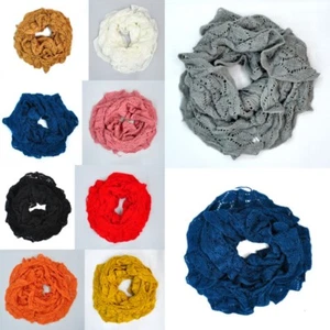 Strickschal Winterschal Damenschal LoopSchal Wolle Tuch Damen Schal Loop - Bild 1 von 18