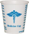 SOLO Paper Medical & Dental Graduated Cups, White/Blue, 3oz, 100/Bag, 5000/CS