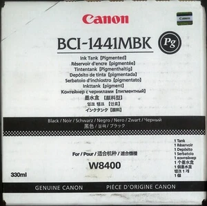 Original Canon BCI-1421MBK matteblack-mattschwarz 330ml ImagePROGRAF W8200 W8400 - Bild 1 von 1