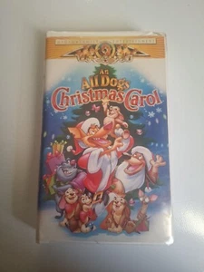 An All Dogs Christmas Carol (VHS, 1998) CLAMSHELL CASE MGM FAMILY ENTERTAINMENT - Picture 1 of 6