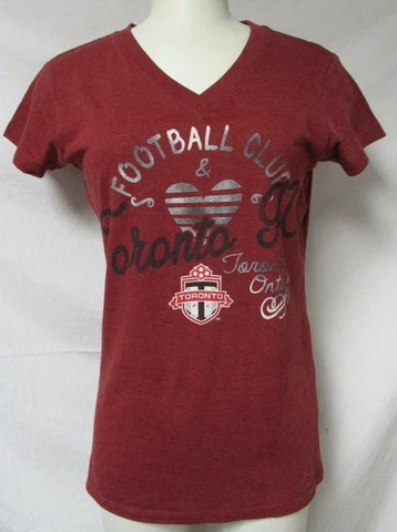Touch by Alyssa Milano Toronto FC Women's Size Medium V-Neck T-Shirt A1 3393 Cover