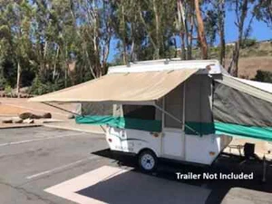 12ft Awning Beige For All Pop Up Tent Trailer,  EZ Lite Campers® - Picture 1 of 5