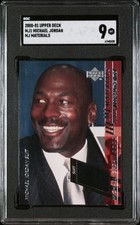 2000-01 Upper Deck Michael Jordan MJ Materials Suit Relic card #MJ1 SGC 9 Mint