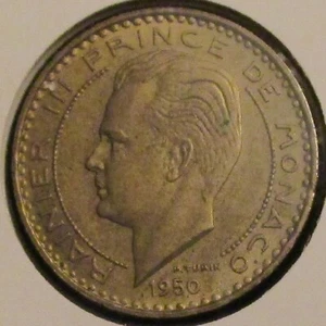 MONACO, RAINIER III, 20 FRANCS 1950, UNCIRCULATED++. - Picture 1 of 2