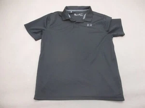 Under Armour HEAT GEAR Size L Boys 1/2 Button Collar Short Sleeve Polo Shirt 064 - Picture 1 of 7