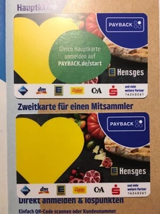 Orig. Payback Anmeldung „ EDEKA ” inkl. 2 Karten - Kennung : 16240261 ( 65 ) - Bild 1 von 2