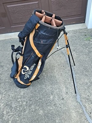 Bolso de pie PING MIT-E-LITE 6 vías - Doble correa - Naranja/Negro - Peso pluma Foto 1 de 4