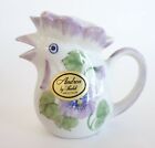 ROOSTER CHICKEN CREAMER MINIATURE PITCHER - ANDREA BY SADEK - w/ LABEL