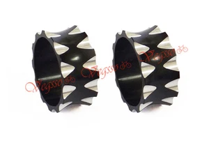 NEW KREX 1-1/8" ALLOY SPACER SET 2pcs, 15-15mm, BLACK - Picture 1 of 5