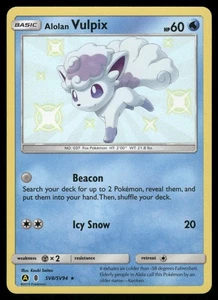Alolan Vulpix Shiny Holo Rare Hidden Fates: Shiny Vault SV8/SV94 NM - Picture 1 of 2