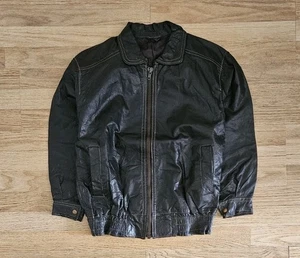 Braune Bomber Lederjacke Herren Medium - Bild 1 von 17