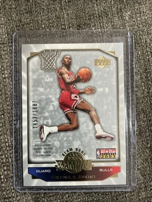 MICHAEL JORDAN 2003 CUBIERTA SUPERIOR #MJ1 ALL-STAR GAME SLAM Dunk champion/1987  Foto 1 de 2