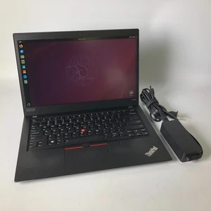 Lenovo ThinkPad T495s AMD Ryzen 7 Pro 3700u 16GB Ram 256GB SSD Linux Ubunutu - Picture 1 of 8