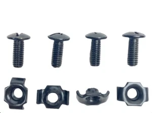 12.5mm ACH MICH HELMET HARDWARE SET 4-POINT CHINSTRAP SCREW BOLT & NUT 4pk New - Picture 1 of 3