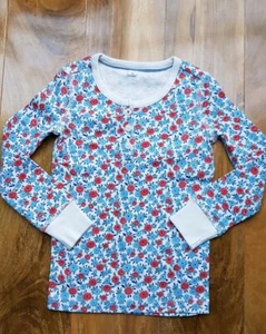 Mini Boden Mädchen fabelhaftes geblümtes Baumwoll-Pyjama-Oberteil Größe 6 Jahre brandneu. - Bild 1 von 2