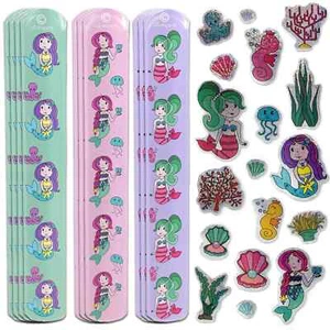 Schnapparmband Meerjungfrau Aufkleber Sticker Set Klatscharmband Mitgebsel - Bild 1 von 11