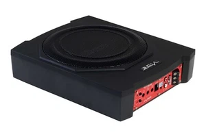 VIBE 10 INCH UNDERSEAT SUBWOOFER WITH BUILT IN AMP SLICK BASS SLIM 540 WATTS - Picture 1 of 4