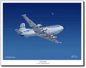 C-124C Globemaster II - "OLD SHAKY" by Mark Karvon - Aviation Art Print -- - Picture 1 of 2