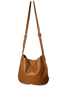 Bandolera grande de cuero marrón claro Co Lab. Foto 1 de 4