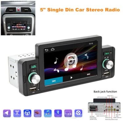 5 «HD экран IPS одиночный Din автомобиля стерео радио FM USB AUX TF MP5 плеер приборной панели набор - Изображение 1 из 4