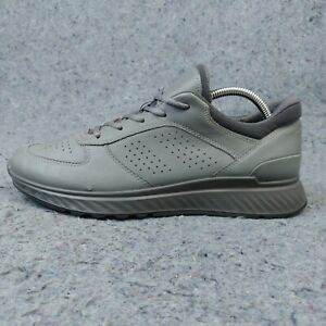 ECCO Exostrike Low Mens 8 Shoes Green Leather Sneakers Low Top Lace Up
