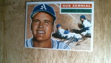 1956 Topps baseball card # 45 Gus Zernial EXNM