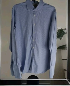 Hawes & Curtis Size L Jermyn Street Shirt French Cuff Made In England Stripe - Picture 1 of 5