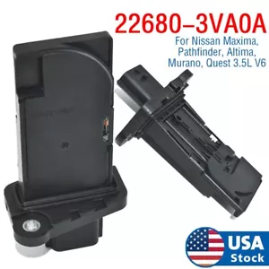 Mass Air Flow Sensor MAF 22680-3VA0A For Nissan Maxima Murano Quest 3.5L V6 GAS - Picture 1 of 5