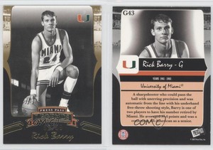 2006-07 Press Pass Legends Gold /99 Rick Barry #G43 HOF