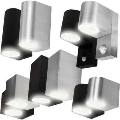 Außenwandlampe Wandleuchte Außenlampe Außen-Leuchte Bewegungsmelder GU10 230V - Bild 1 von 4