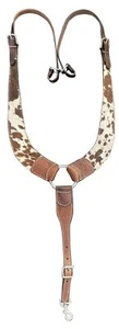 Showman Hair-On Cowhide Leather Pulling Collar - Picture 1 of 2