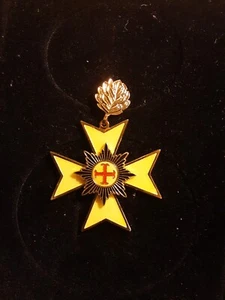 Orden Verdienstkreuz 2.k Eichenlaub Waldeck-Pyrmont 1857 Göde - Bild 1 von 2