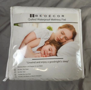 Queen Mattress Protector Waterproof Cotton Mattress Pad - Picture 1 of 2