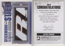 2013-14 ITG Stickwork Game-Used Stick Silver Joffrey Lupul #GUS-46