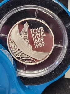 1989 France 5 Francs 90% Silver Proof - Picture 1 of 4