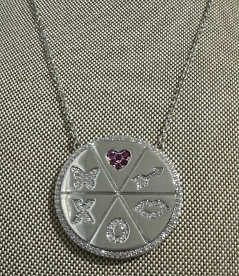 Collar Park Lane Dulces Tono Plateado Rosa Transparente Circonita cúbica Love Edición Limitada. Foto 1 de 4