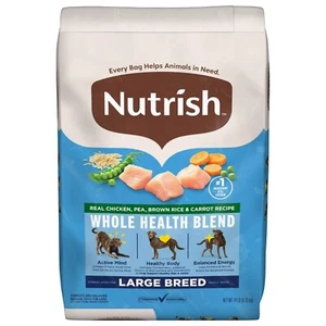 Nutrish Large Breed Real Chicken, Whole Health Blend Hundetrockenfutter, 14 Pfund Tasche - Bild 1 von 10