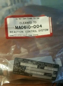 Lear Siegler Apollo Lunar Module Reaction Control  System Helium Coupling NOS - Picture 1 of 9
