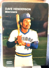 1984 Mother's Cookies Baseball Card of Dave Henderson #03 Free Returns